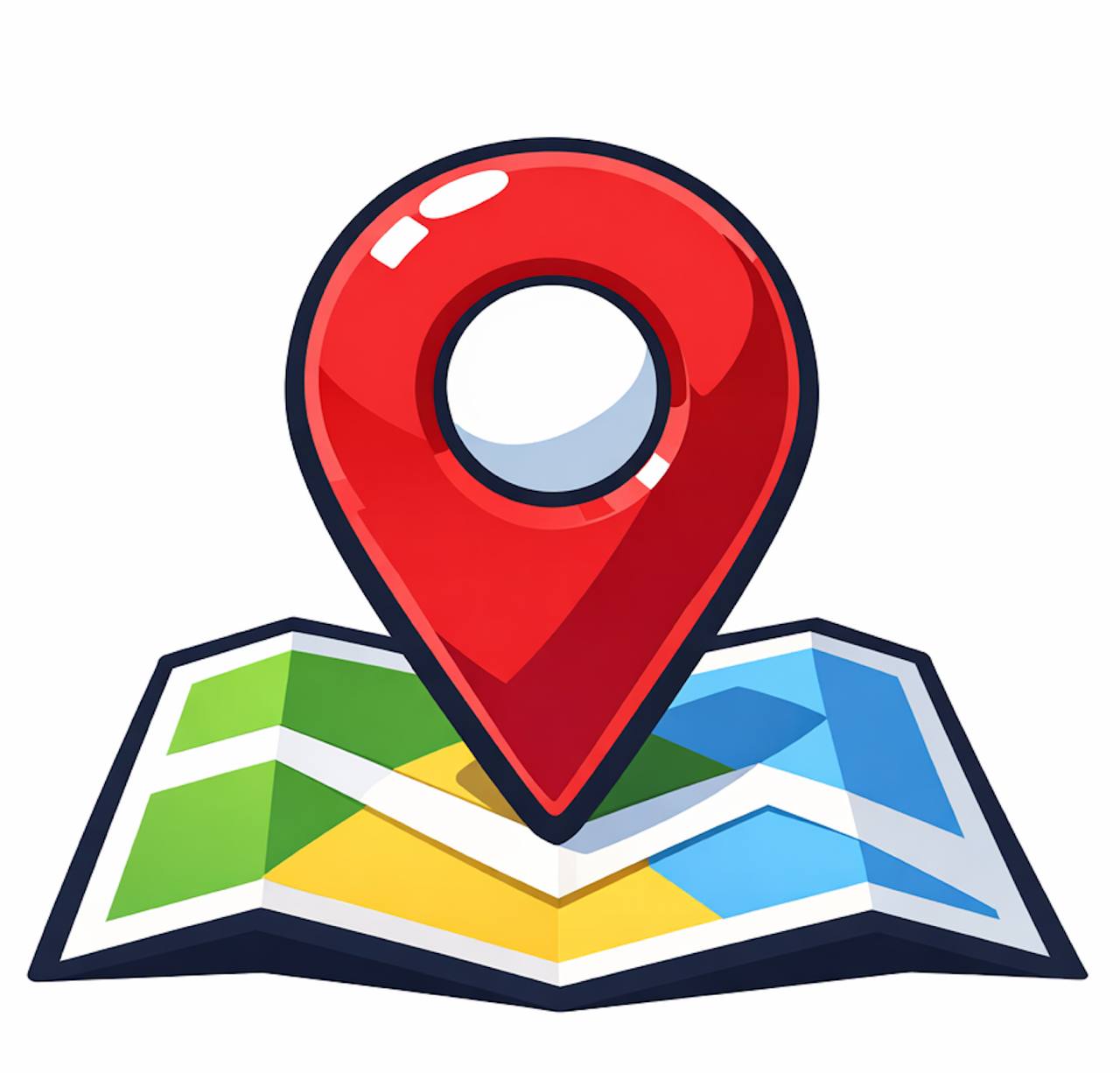 Mapa com marcador de localização